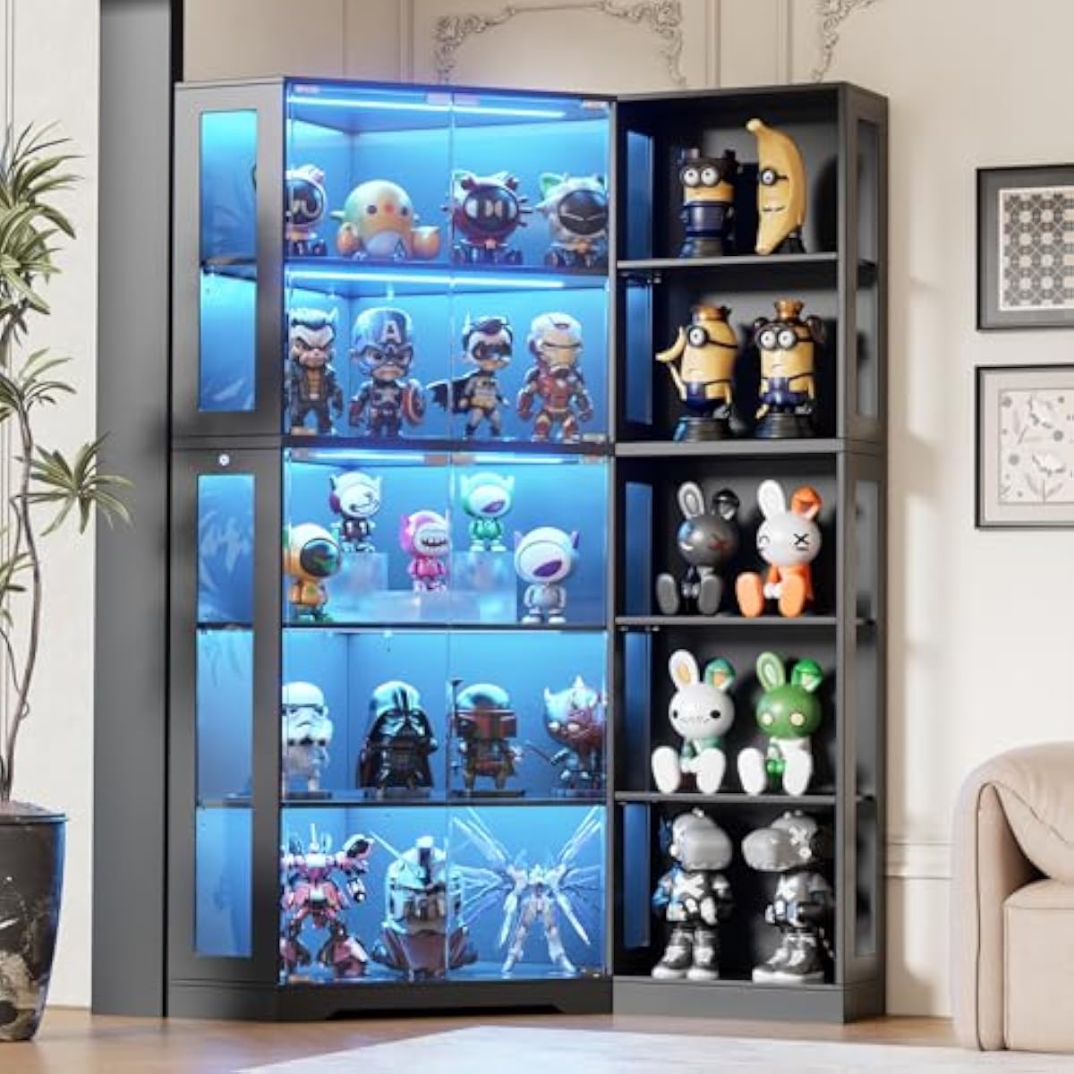 Display Cabinet with Tempered  - Lighting recension och pris