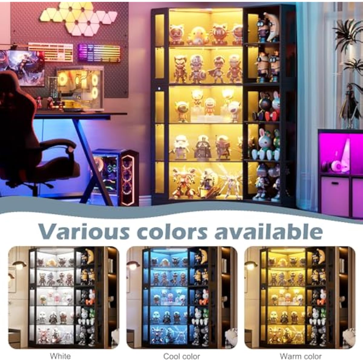 Display Cabinet with Tempered  - Lighting recension och pris