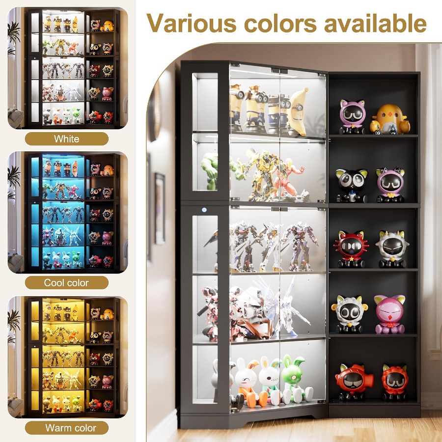 Corner display curio cabinet w - Storage & Organization recension och pris