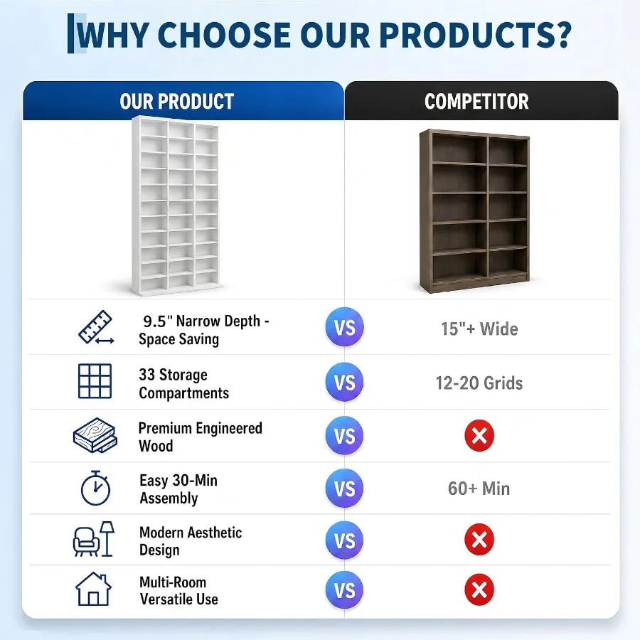 Tall Media Storage Cabinet Tow - Storage & Organization recension och pris