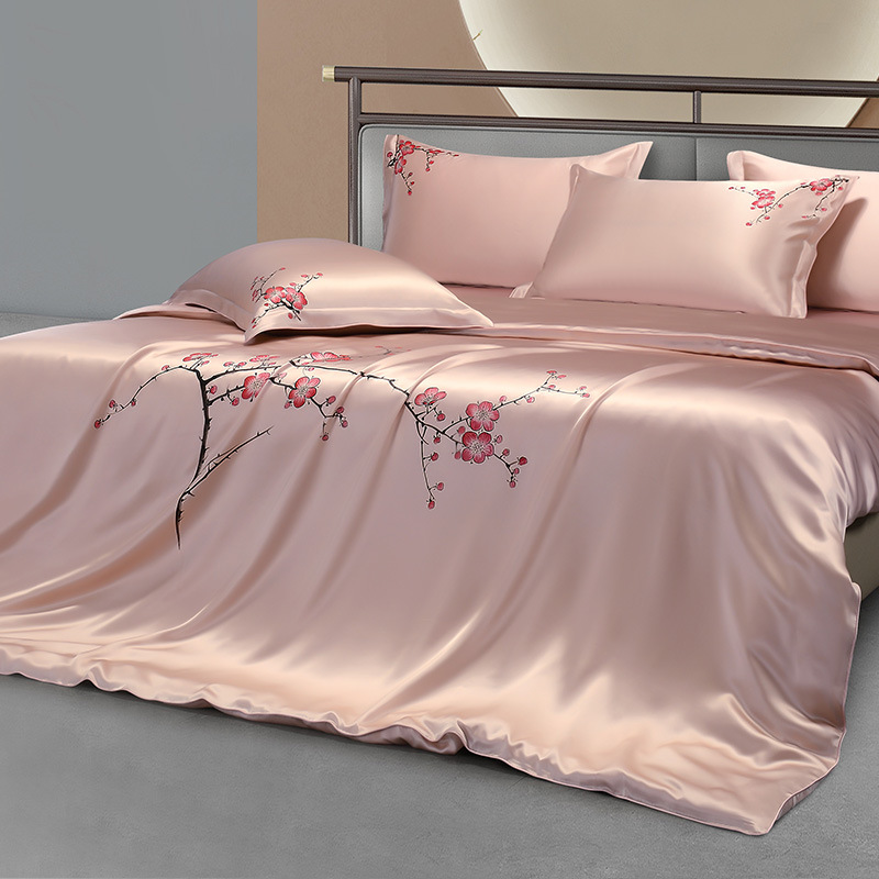25mm Mulberry Silk Flowers Bed - Aesthetic Floral Duvet Cover recension och pris