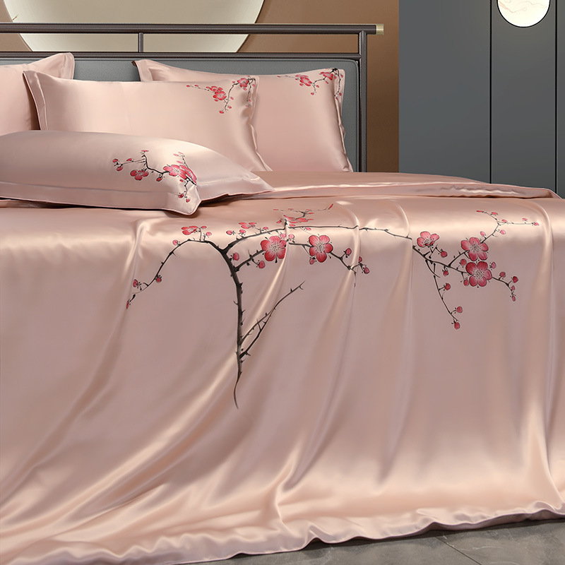 25mm Mulberry Silk Flowers Bed - Aesthetic Floral Duvet Cover recension och pris