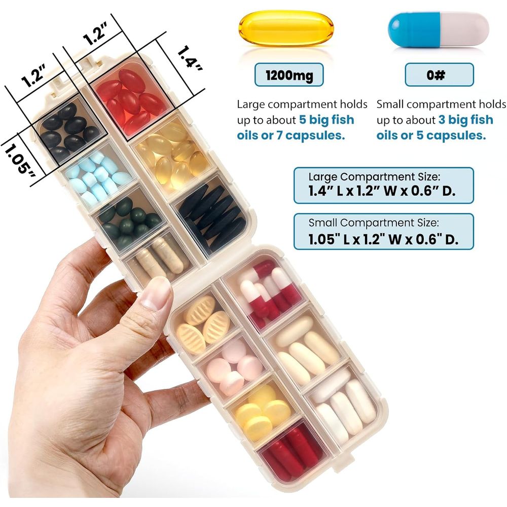 3-Pack Travel Pill Organizer w - Storage & Organization recension och pris