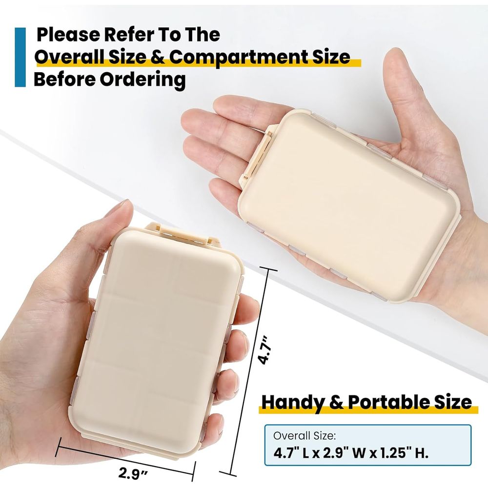 3-Pack Travel Pill Organizer w - Storage & Organization recension och pris