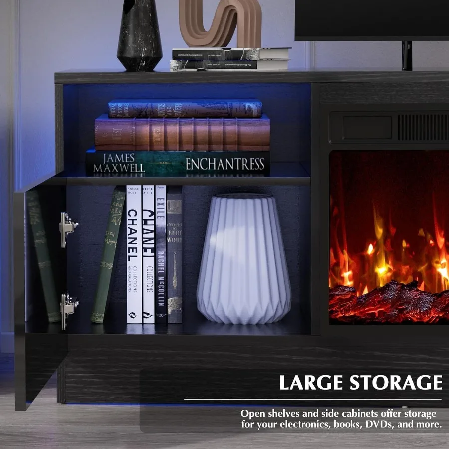 Living room TV stand with fire - Storage & Organization recension och pris