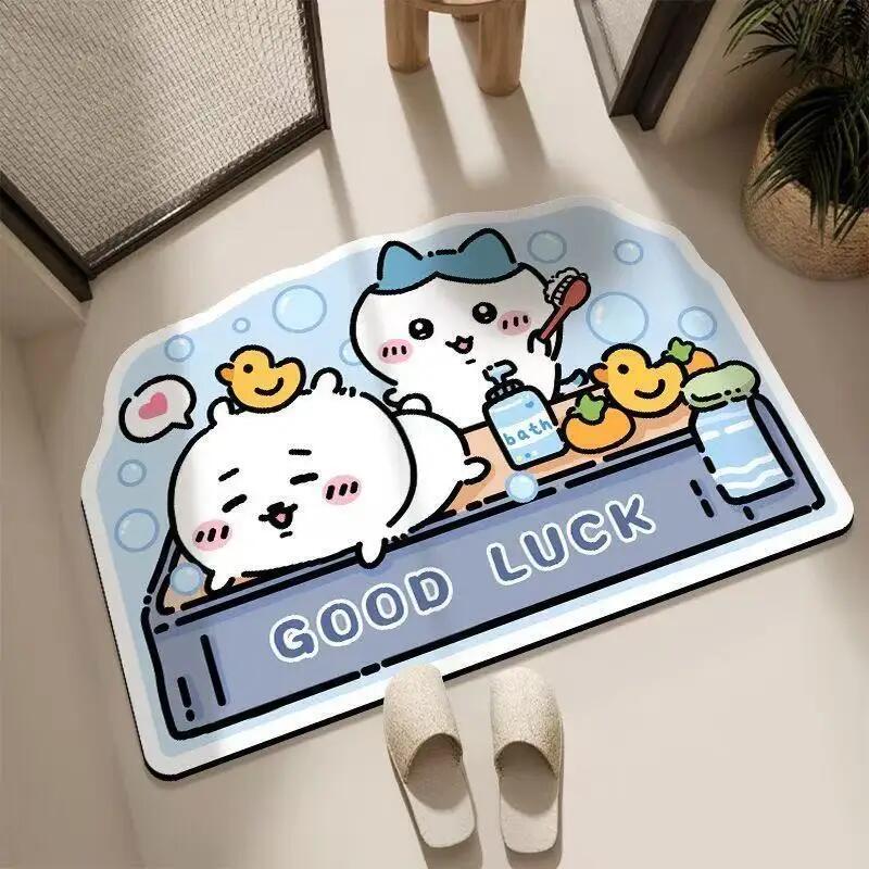 Chiikawa,Hachiware,Usagi  Cute - Quick Dry Diatomite Bath Mat recension och pris
