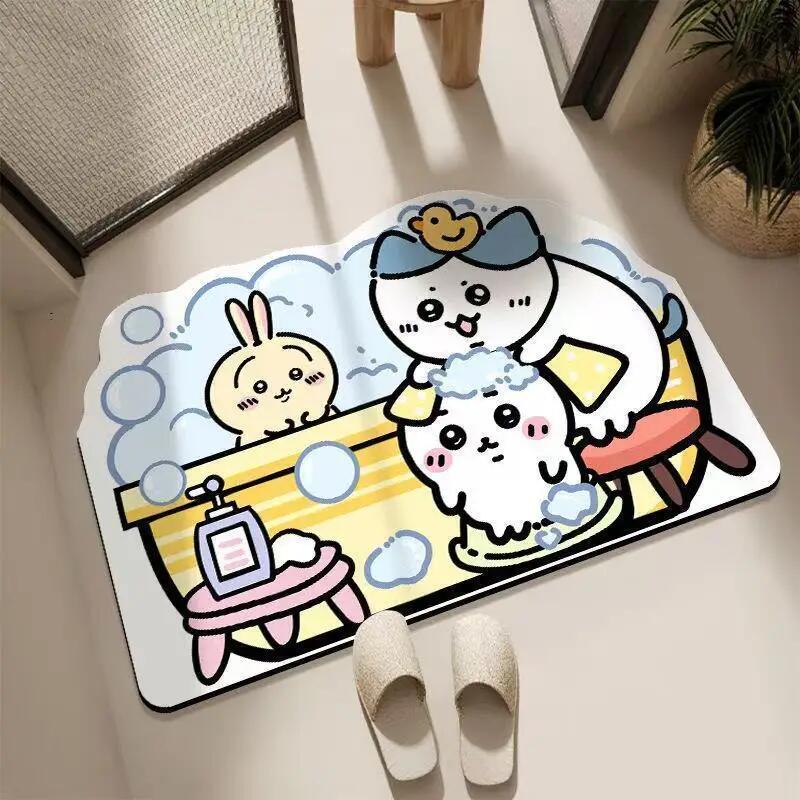 Chiikawa,Hachiware,Usagi  Cute - Quick Dry Diatomite Bath Mat recension och pris